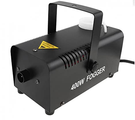 PRUJOY Máquina de Humo de 400W, máquina de Humo con Control Remoto por Cable para Bodas, Fiestas de Halloween y Efectos de Escenario para Fiestas