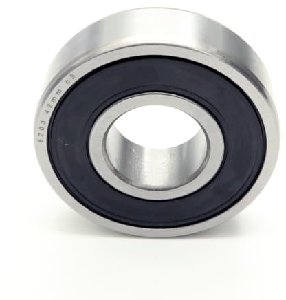 Parts and Parts Rillenkugellager 6203 42mm 2RS, 17x42x12mm, DIN 625 ISO 15, Hochgeschwindigkeits-Radiallager, reibungsarm, leichtgängig, ideal für Fahrzeuggetriebe und Industriemaschinen