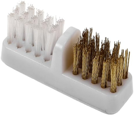 Healeved Portable Copper Wire Nail Drill Bit Cleaner Cleaning Brush for Nail Drill Bits - Compact Dust Removal Tool for Home & Professional Use