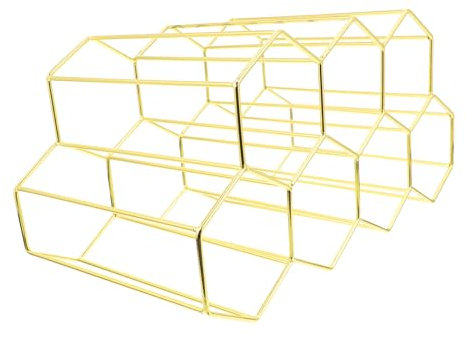 AUTSUPPL 7löcher Honeycomb Metall Weinregal Flaschenhalter Stabile Weinständer Für Wohnzimmer Küche Rotwein Flaschen Aufbewahrung Robust Und Platzsparend