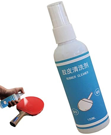 Schläger-Gummireiniger – Tennisschläger-Reiniger, Tischtennis-Gummi-Reiniger-Spray | Tisch-Return-Board-Spray, Tischtennisschläger-Reiniger, Tischtennisschläger-Wartungsschutz, 100-ml-Sprühflasche