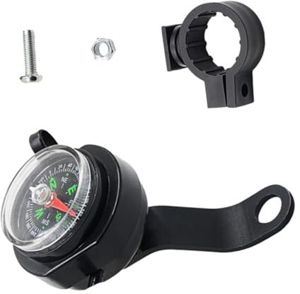 ULTECHNOVO Motorcycle USB Charger Mit Kompass Wasserdichter Handlebar Ladegerät Für Mobiltelefone Schnellladung Installieren Tragbare Zubehörteile