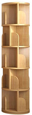 Eckschrank aus Massivholz, um 360 Grad drehbar, für Kinder, einfacher Boden-Eckschrank, fünf Ebenen, 39 cm