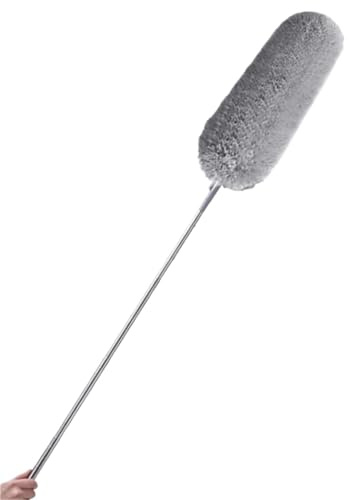 Spolverino Telescopico Spazzola for la pulizia della polvere in microfibra extra lunga ed estensibile, telescopica, for lampade da soffitto, spolverini, strumenti for la pulizia della casa(1.4 m)
