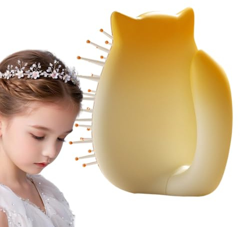 Kustimantu Spazzola per capelli, spazzola per capelli per ragazze - Pagaia districante spazzola per capelli,Spazzola per cuscino d'aria per massaggio del cuoio capelluto portatile Spazzola per