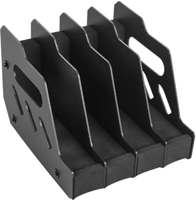 MiOYOOW Porta Pistola in Schiuma Eva, Supporto per Pistole Contiene da 4/6/8 Slot per Esposizione con Cacciavite, Portafucili Espositore per Pistola