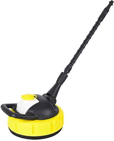 Ugello rotante idropulitrice manico lungo spazzola rotante patio pavimento ad alta velocità per la pulizia della rimozione dello sporco compatibile con giallo