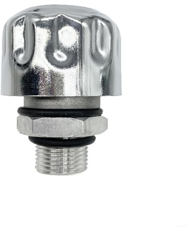 URPIZY Ölbehälter Entlüftungskappe 2 Stück NPT Gewindereduzierstück Entlüftungsventil Für Getriebeöltank Filter Aluminiumlegierung Kohlenstoffstahl 40-Mikron-Filtration(NPT1/2)