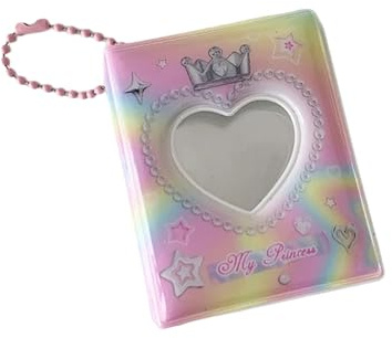 Libro protector de almacenamiento de tarjetas con fundas de PVC transparente, organizadores portátiles para tarjetas, fotos y recuerdos, organizadores de fotos colgantes