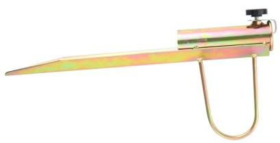 UKCOCO Pied Parasol Plage Galvanisé Ajustable Support Ancre Robuste pour Parasol Extérieur Fixation Facile et Stable pour Sable et