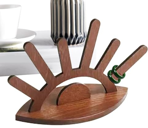 Tanxier Porte-Bagues Pour Homme | Support Organisateur De Bijoux | Range-Bijoux Ornemental En Bois Pour Bague Collier Bijoux De Fiançailles Et Mariage