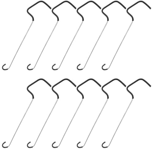 Sewroro Separadores de Ramas para Árboles Frutales 10 Piezas Doblador de Tallos Pequeño de 36 CM Tubo de Caucho Acero Galvanizado Resistente Corrosión Soporte Flexible para Perales