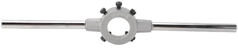 Xyntor Mango ajustable para terraja de 30x11 mm |Herramienta de roscado de acero aleado para tuberías, pernos y varillas |Llave de terraja redonda con mango desmontable para un roscado