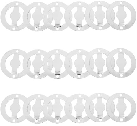 MUSISALY 20pcs Stainless Steel Grinding Bottle Rebuild Kit with Stylish Metal Bottom Plate for Pepper Mill Replacement Parts Suitable for Manual Salt and Spice Grinder DIY Repairs