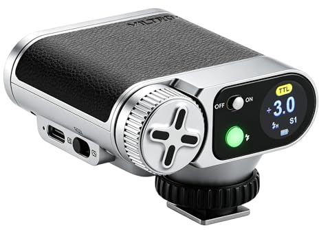 VILTROX TTL Retro Camera Flash for Sony, 1/8000s HSS Mini Flash Speedlite, 24Ws Compact On-Camera Flash with Touchscreen, 1s Recycle Time, S1/S2 Optical Trigger, Portable Photography Small Flash | 800mAh on Camera Flash, Touchscreen 24Ws Compact Flash, 1s Recycle Time, for Portrait, S1/S2 Optical Trigger