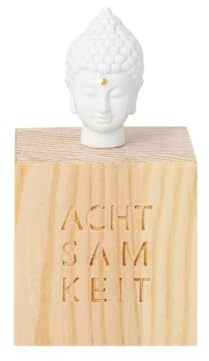 Räder Glückskästchen Achtsamkeit, Buddha Kopf