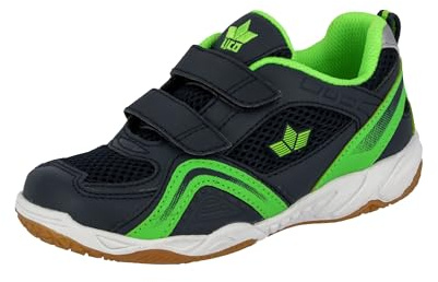 Lico Enjoy V Unisex Multisport Indoor Schuhe, Marine/ Lemon, 34 EU