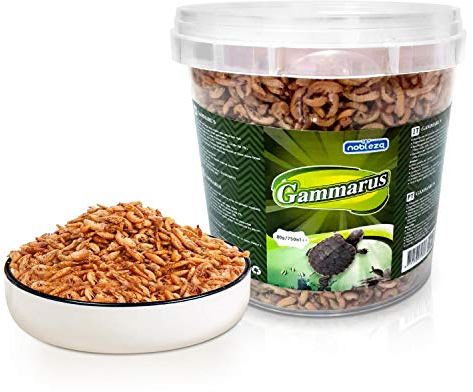 Nobleza Gammarus Futter für Schildkröten und Wasserschildkröten aus hochwertigen natürlichen Flussgarnelen 80g / 750ml