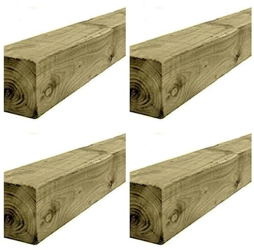 Fence Post | Wood Fence Posts | Gate Post | 75mm x 75mm | 1.5m | Pack of 4