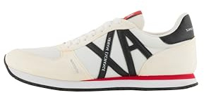 Armani Exchange Zapatilla Retro Running Logo Blanco
