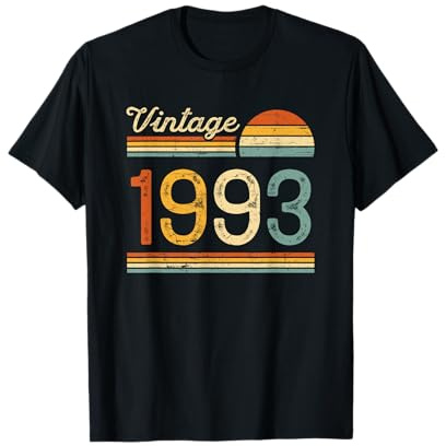 Regalo Donna Uomo 33 Compleanno - Vintage 1993 Maglietta