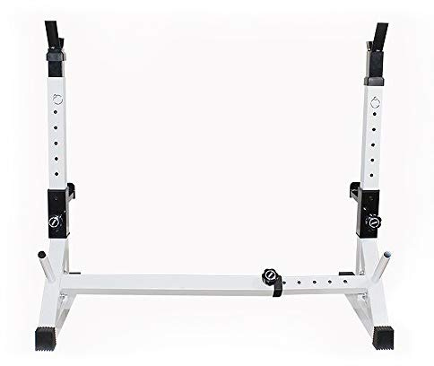 sarah Hantelständer Langhantelstander Kniebeuge Squat Rack Einstellbare 80-150 cm Hantelablage 200 Kg Belastbarkeit