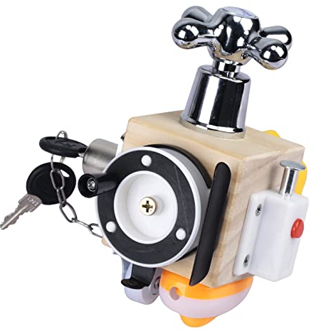 DKINY Motorikwürfel Motorikspielzeug ab 1 Jahr Aktivitätswürfel Busy Board Baby Montessori Lernspielzeug Aktivitäts Würfel Steckwürfel Holzspielzeug für Kleinkinder ab 1 Jahr