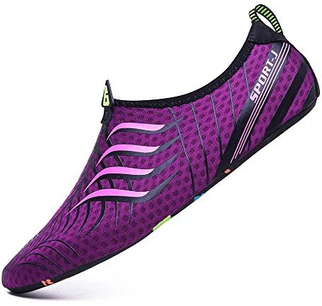 Hearda Nager Chaussures Aquatique Hommes Femmes Chaussures De Plage Nautiques Eté Unisexe de Trail Running Antidérapant Légère Chaussures Barefoot Séchage Rapide pour Aqua Sports Piscine Surf