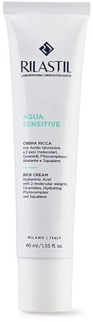 Rilastil Aqua Sensitive Crema Ricca Per Pelle Sensibile e Molto Secca, 40 ml