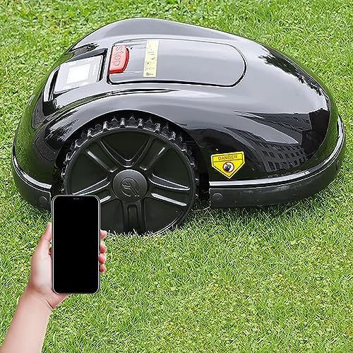 PEIXEN Robot Lawn Mower, Garden Smart Lawn Mower, Automatic Lawn Mowing Robot, Lcd Display, App Remote Control, For Gardening, Includes Installation Kit