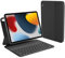 HOU Slim Bluetooth Tastatur Hülle für iPad 11. Generation 2025 (A16) & 10. Generation 2022, Kunstleder-Optik Hülle mit Tastatur, Ergonomischer Winkel, QWERTZ, Schwarz