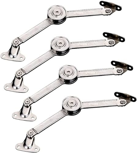 versteckte Scharniere, Schrankscharniere, Schrankscharniere, versteckte Scharniere, Schranktür-Clip, Türscharnier, 4 Stück, hydraulisch, zufällig anhaltende Scharniere, Küchenschranktür-Stützstange, v