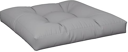 vidaXL Coussin de Palette Gris 70x70x12 cm Tissu
