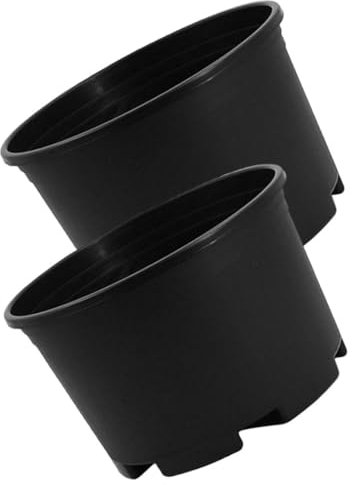 CANIGHT 2piezas Maceta Redonda De Plástico con Drenaje Macetero Grande para Cultivo De Plantas De Interior Diseño Moderno y Ligero para Jardinería y Trasplante