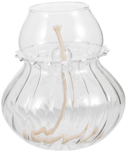 RORPOIR Glas Petroleumlampe Öllampe Für Innenbereich Vintage Dekorative Laterne Ohne Lampenöl Notfall Beleuchtung Zuhause Wohnzimmer Schlafzimmer Party