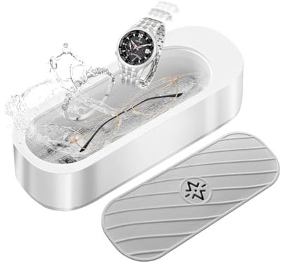 Ultrasonic Cleaner, 46KHz Sonic Cleaner for Retainer, Mouth Guard, Glasses, Jewellery