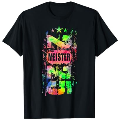 Meister 2025 Aufsteiger Aufstiegstrikot Fußball buntes Motiv T-Shirt