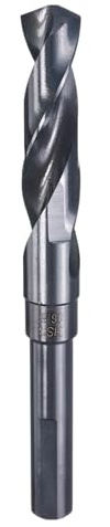 sourcing map Punta da trapano da 16,5 mm con gambo ridotto 4341 HSS Twist 135 gradi Split Point Punta da trapano per materiali medi morbidi Rame Alluminio Ferro Plastica Legno