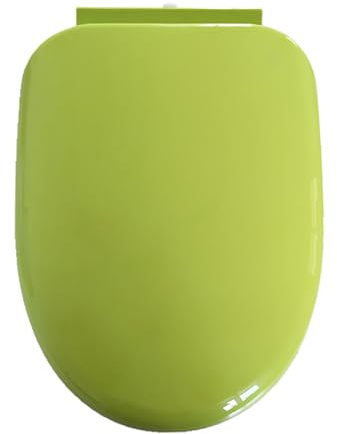 16.5'' Soft Close Toilet Seat with Easy Installation & Release Quiet No Slam Lid Easy Clean PP Material Comfortable Ergonomic Design Green