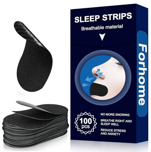 Mouth Tape, 100px Mundpflaster Schlafen, Mouth Tape for Sleeping, Mundtapes zum Schlafen, Anti Schnarch, Mund Tape Schlaf, Mundtape Schnarchstopper Schnarchpflaster (Schwarz) ﻿