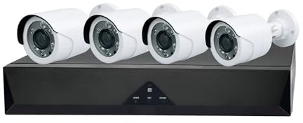 Kit de Monitoreo IVG-G4 x4, Cámara de Seguridad 4MP, Visión Nocturna, Detección de Rostros y Personas, H.265+, Almacenamiento Local, Monitoreo Remoto, Wi-Fi y Ethernet, Resistente a Rayos