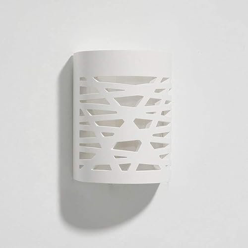 Applique Murale LED Moderne 7 W en plâtre Blanc G9, éclairage vers Le Haut et vers Le Bas, Blanc Chaud, Compatible avec Salon, Cuisine, décoration d'intérieur