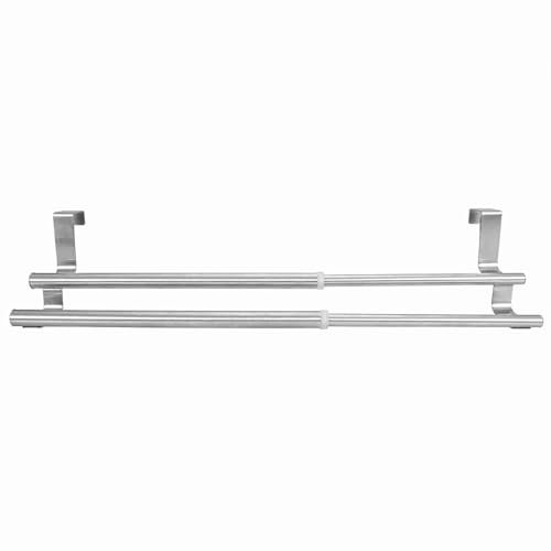 ZJchao Towel Racks For Bathroom, Towel Bar Bath Holder Retractable Bath Rack Bedroom (40cm retractable double rod)