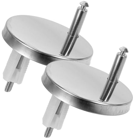 FONDOTIN 2 Pares Kit de Tornillos de Fijación para Asiento de Wc Tornillos Plásticos de Liberación Rápida con Tacos de Expansión de Goma Montaje Estable y Seguro para Inodoros Accesorios