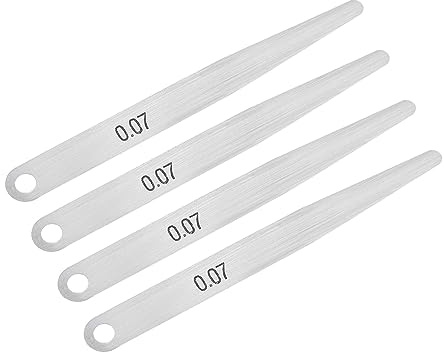 4pcs spessimetro di spessore metrico 0,07 mm strumento di misurazione in acciaio inossidabile for larghezza spazio for progettisti ingegneri e meccanici