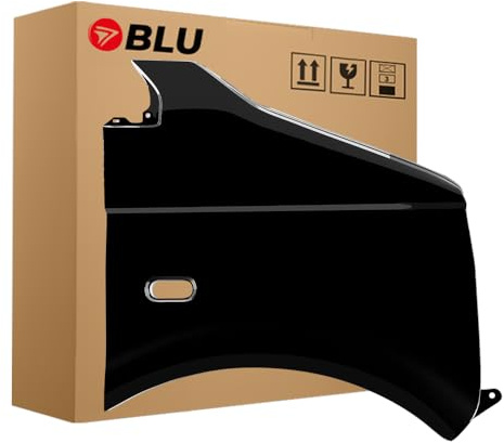 BLU Kotflügel Passend für VW Volkswagen Transporter T5 / Multivan LC9X Rechts Schwarz | 2003-2015 | Vorderseite Vorne | Lackiert | Einbaufertig