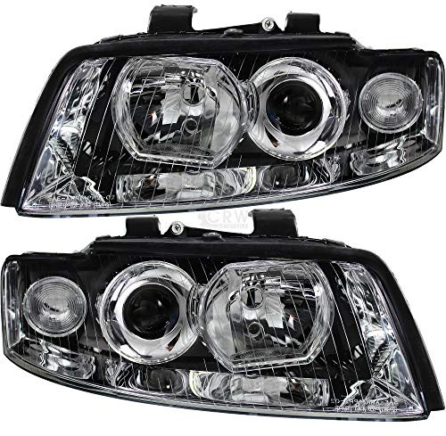 Halogen Scheinwerfersatz Scheinwerfer Satz Hauptscheinwerfer Set links rechts H7/H7 passend für A4 8E2 B6 8E5