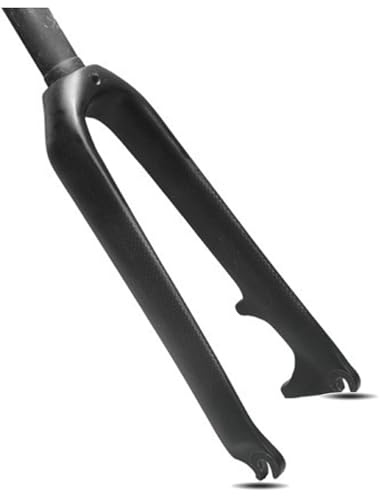 FKXSXAZ Starre Carbon-Gabel 20 BMX-Fahrradgabel 451 1-1/8 gerades Rohr Scheibenbremse hart 9 * 100 mm Schnellspanner