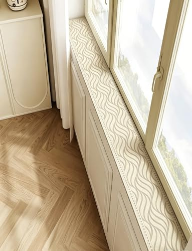Tappetino protettivo davanzale finestra, copertura resistente all’acqua tagliabile, per decorazione balcone, camera da letto, casa(Type D,7.87x59.06in/20x150cm)