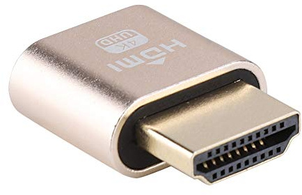 Grafikkarte 4K Spoof HDMI Fake Load, HDMI-Display-Emulator mit Dummy-Anschluss, Emulator für Anzeige von virtuellen Monitoren, hohe Auflösung, Plug and Play, VGA, analog, Camouflage HD Display